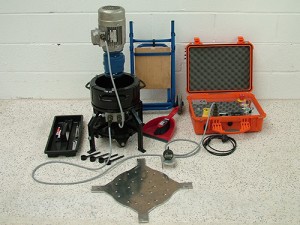 The Face Abrasion Tester and equipment